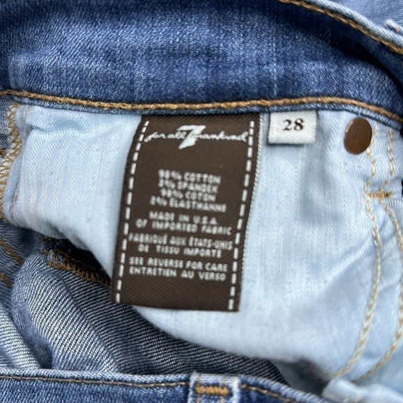 7 for all Mankind Skinny Crop and Roll - Picture 8 of 10